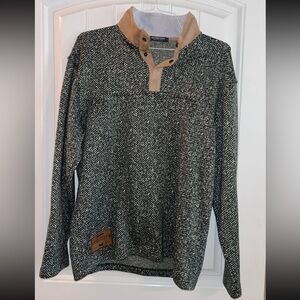 Southern Marsh Cascade Herringbone Pullover Mens Medium